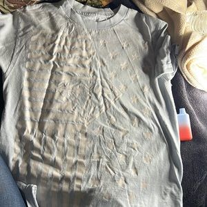 White and baby blue t-shirt